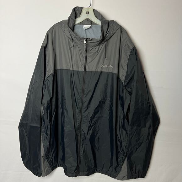 Columbia Men’s 3XLT Hooded Rain Wind Shell Jacket Outdoorcore Gorpcore Utility - Picture 1 of 12